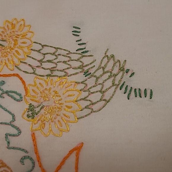 Vintage Hand Stitched Arazonia State Bird & Flower - Picture 8 of 16